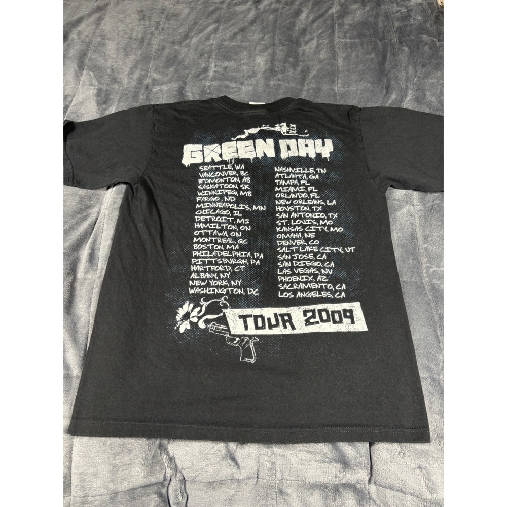 Green Day 21st Century Breakdown 2009 Band T-Shirt Mens Medium Black Anvil Tee - Picture 10 of 11
